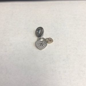 Love locks dangle charm Pandora